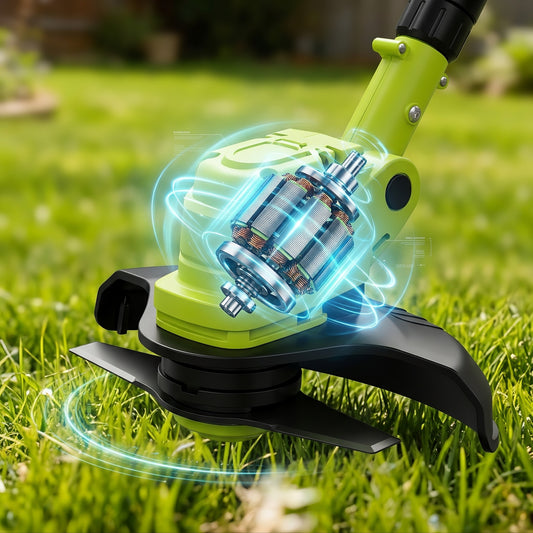 3-in-1 Cordless Lawn Mower with 2×21V Batteries, German Quality Lightweight Grass Trimmer & Edger for Small to Medium Gardens