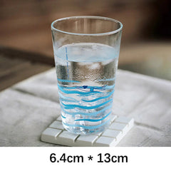 Creative Transparent Swim Glass Cup Summer Korean Fresh Homehold Drinkware Milk Coffee Juice Drinking GlassKitchen Supplies Gift