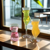 Ikeehome Creative Human Body Glass Wine Drinkware Cocktail Tumbler Juice Cup Funny Kitchen Coffee Latte High-footed Mug Glassware Barware