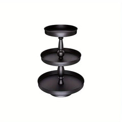 Ikeehome 3 Tier Serving Tray, Metal Cupcake Stand For 50 Cupcakes, Display Holders For Anniversary Birthday Wedding Halloween, Christmas