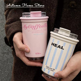 Original Coffee Companion Cup Insulated Cup Cold Insulation Car Mounted Stainless Steel with Water Bottle