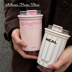 Original Coffee Companion Cup Insulated Cup Cold Insulation Car Mounted Stainless Steel with Water Bottle