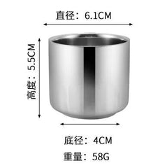 Stainless Steel Silver Beer Mug Double Wall Coffee Tea Wine Milk Tumbler Portable Travel Water Cup Kitchen Drinkware 350ml/500ml