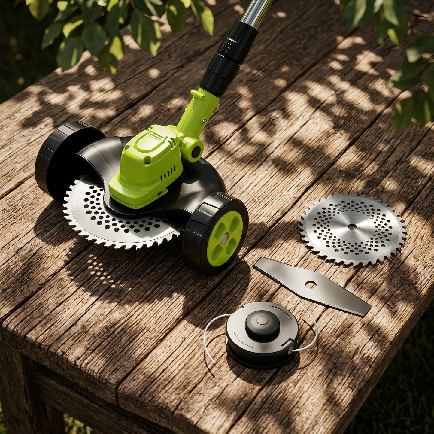 3-in-1 Cordless Lawn Mower with 2×21V Batteries, German Quality Lightweight Grass Trimmer & Edger for Small to Medium Gardens