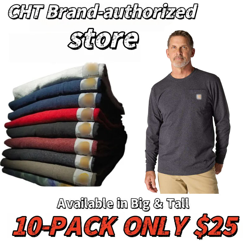 🔥Last Day Promotion!CHT Men's K87 Workwear Loose Fit Heavyweight Short-Sleeve Pocket T-Shirt (Also Available in Big & Tall)