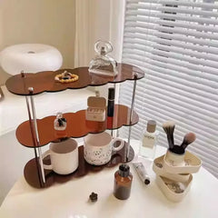 2-3 Layer Acrylic Display Stand Cup Rack Countertop Organizer Rack Restaurant Side Cabinet Organizer Rack Perfume Display Racks