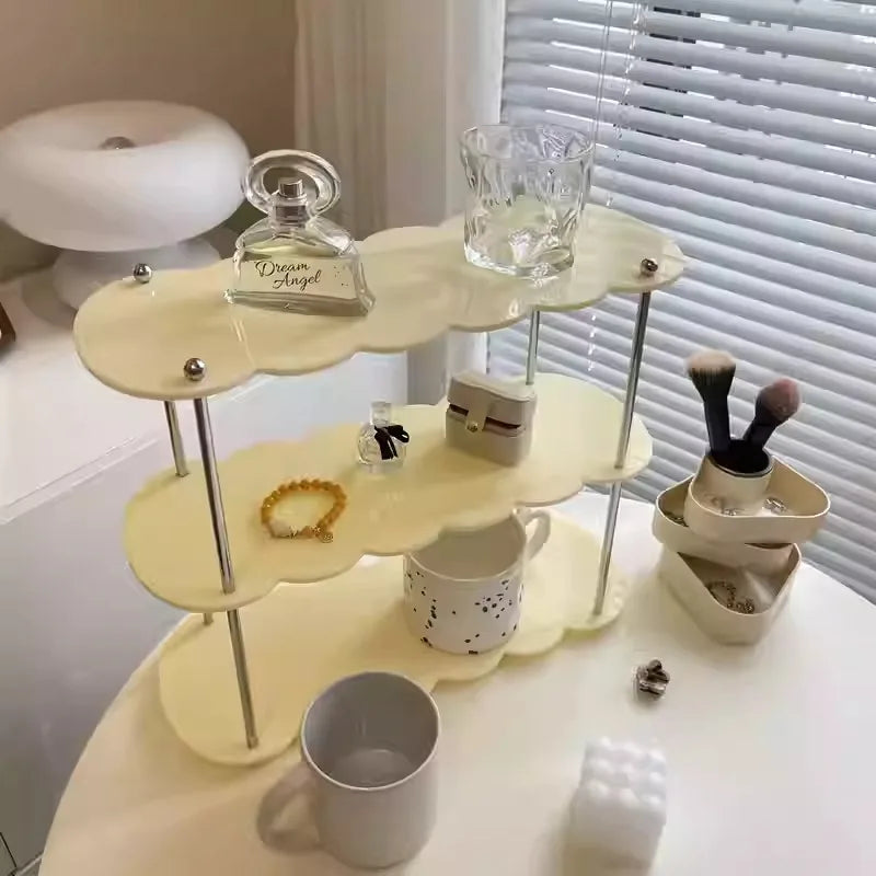 2-3 Layer Acrylic Display Stand Cup Rack Countertop Organizer Rack Restaurant Side Cabinet Organizer Rack Perfume Display Racks