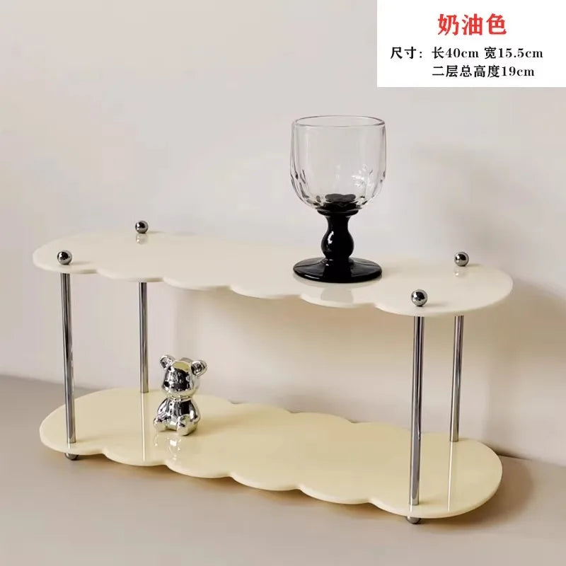 2-3 Layer Acrylic Display Stand Cup Rack Countertop Organizer Rack Restaurant Side Cabinet Organizer Rack Perfume Display Racks