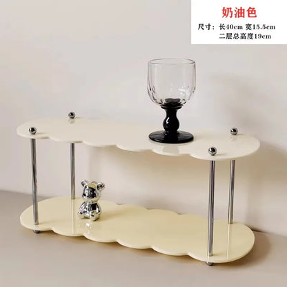 2-3 Layer Acrylic Display Stand Cup Rack Countertop Organizer Rack Restaurant Side Cabinet Organizer Rack Perfume Display Racks