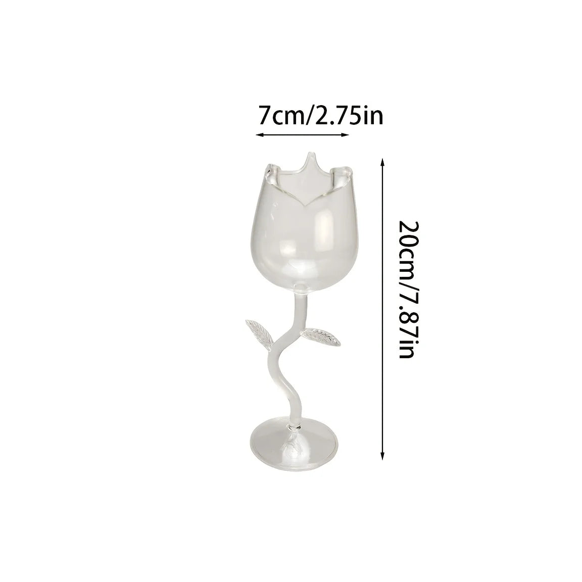 Romantic Rose-Shaped Glass Wine Glasses Drinkware Home Kitchen Bar Party Cocktail Glasses Decorative Beverage Cup Tableware Gift