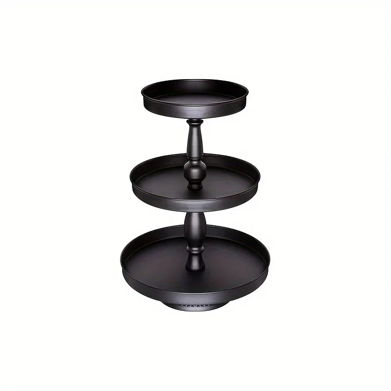 Ikeehome  3 Tier Serving Tray, Metal Cupcake Stand For 50 Cupcakes,  Display Holders For Anniversary Birthday Wedding Halloween, Christmas