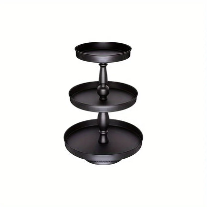 Ikeehome  3 Tier Serving Tray, Metal Cupcake Stand For 50 Cupcakes,  Display Holders For Anniversary Birthday Wedding Halloween, Christmas