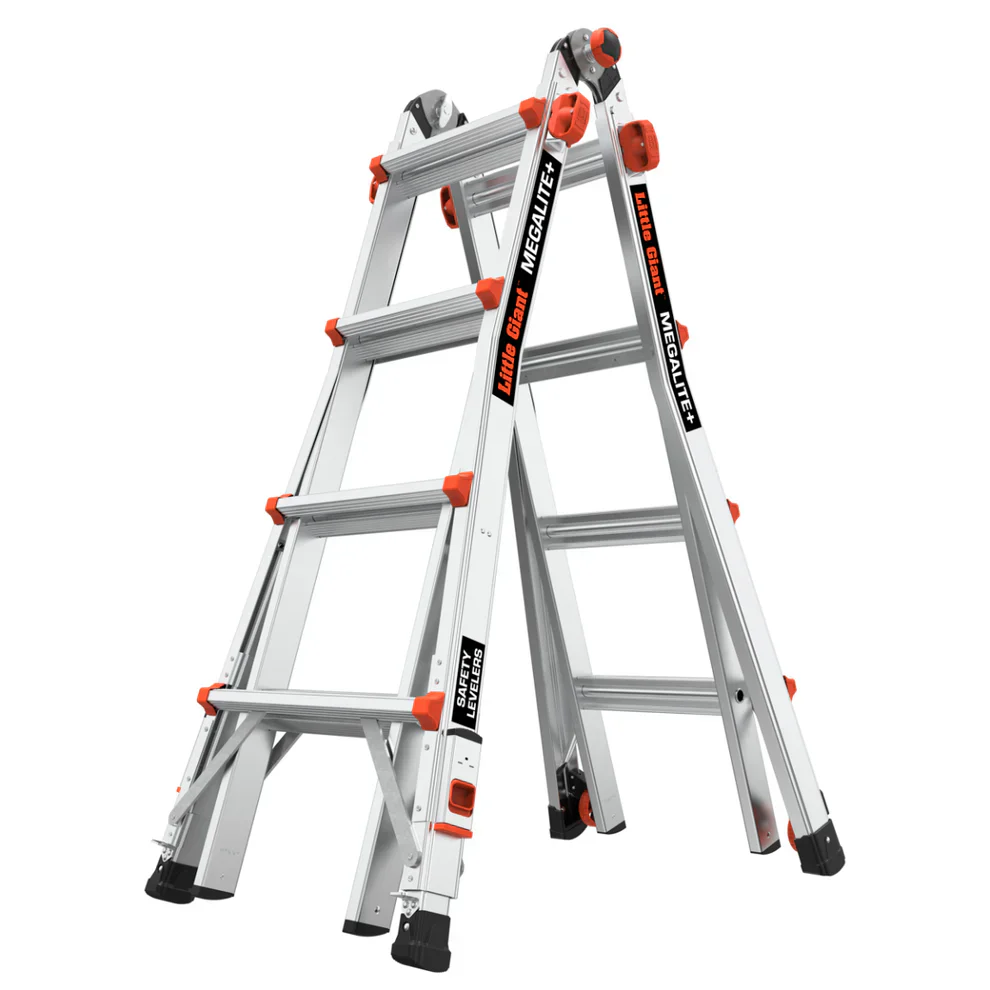 Ladder, A Frame 5 Step Ladder Extension, 17 Ft Anti-Slip Multi Position Ladder, Storage Folding Ladder, 330 lbs Security Load Telescoping Aluminum Ladders for Stairs Home Indoor Outdoor Roof