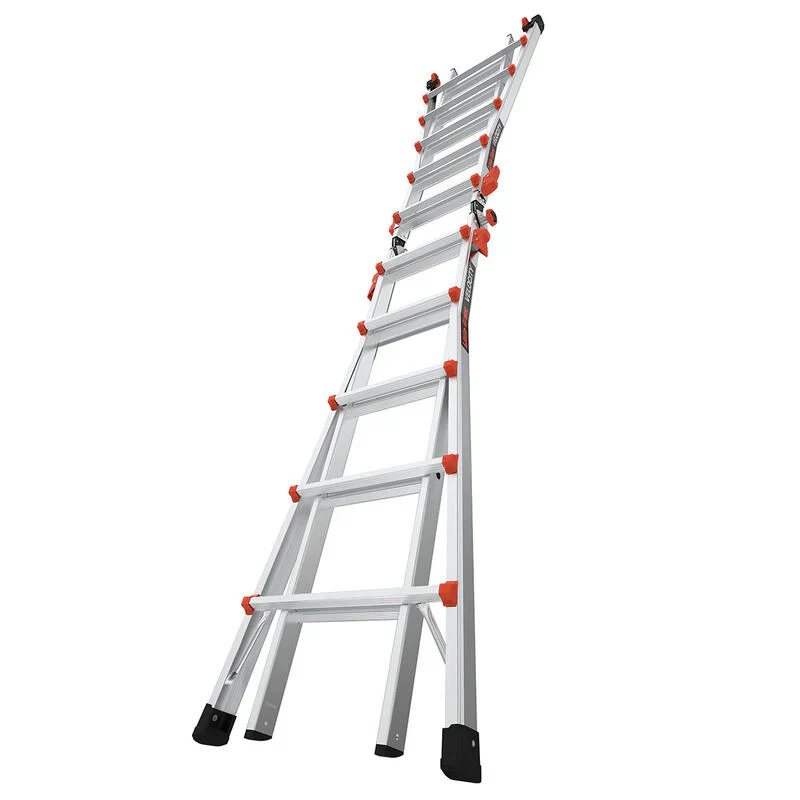 Ladder, A Frame 5 Step Ladder Extension, 17 Ft Anti-Slip Multi Position Ladder, Storage Folding Ladder, 330 lbs Security Load Telescoping Aluminum Ladders for Stairs Home Indoor Outdoor Roof