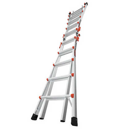 Ladder, A Frame 5 Step Ladder Extension, 17 Ft Anti-Slip Multi Position Ladder, Storage Folding Ladder, 330 lbs Security Load Telescoping Aluminum Ladders for Stairs Home Indoor Outdoor Roof